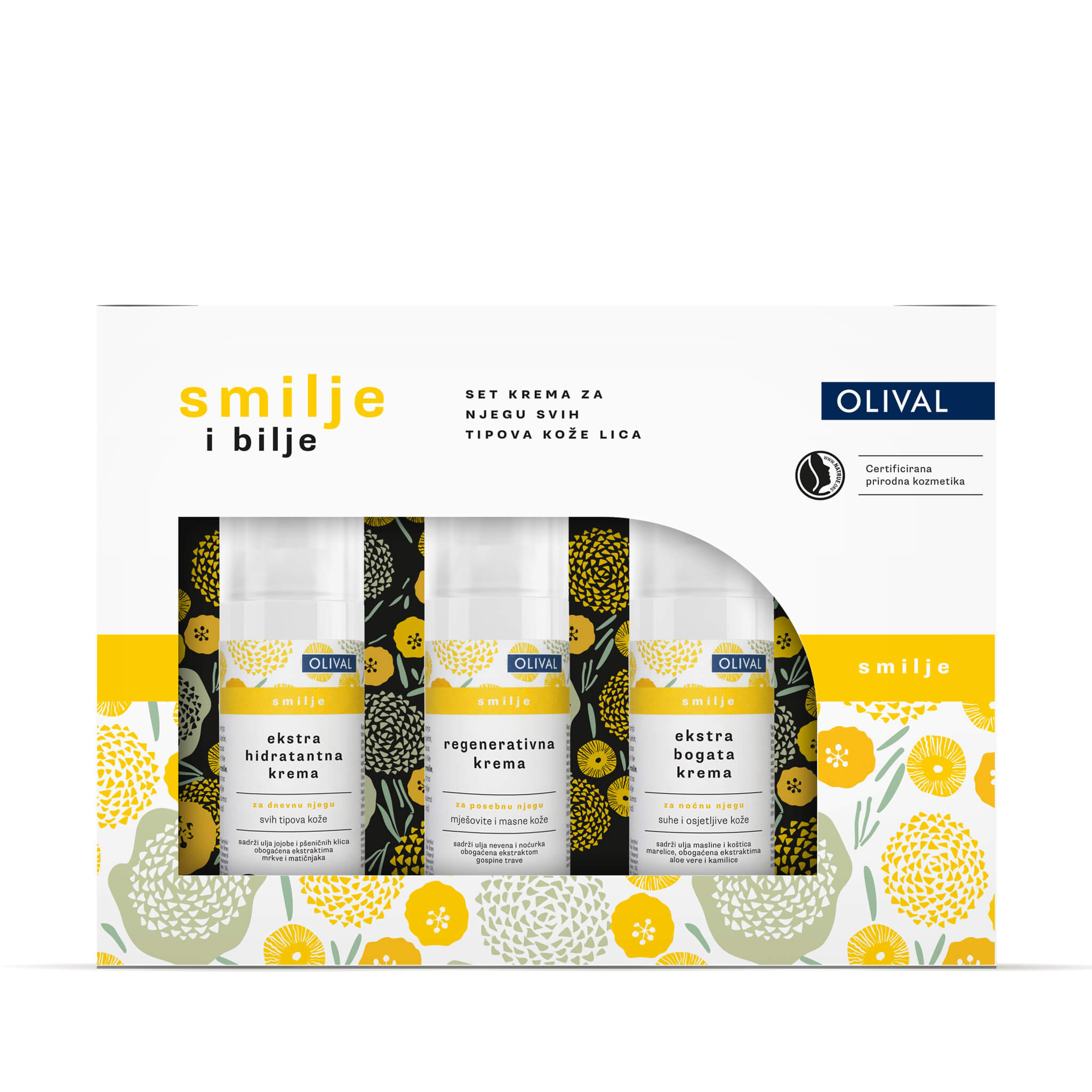 Olival Set Smilje i bilje 50 ml; 50 ml; 50 ml Olival Set Smilje i bilje 50 ml; 50 ml; 50 ml
